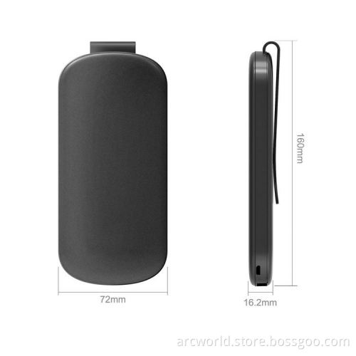 AWC945 2017 new design fashion protable charger 3000 5000 10000 mah 2.1a output clip power bank